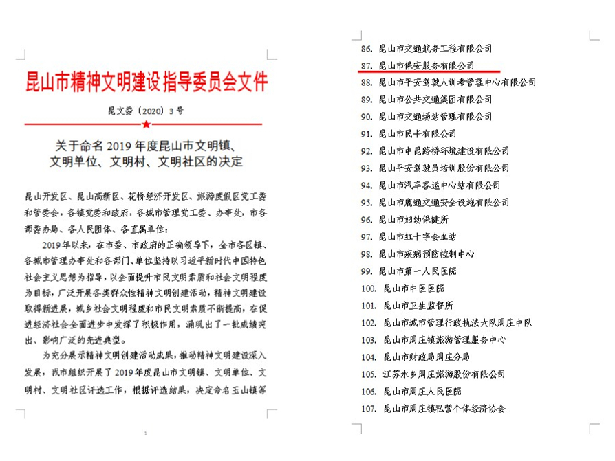 保安公司榮獲“2019年度昆山市文明單位”榮譽(yù)稱號(hào).jpg